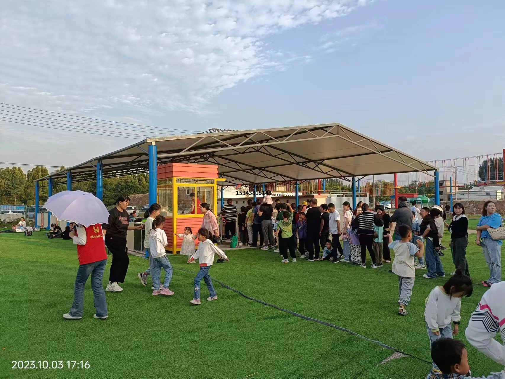 許昌戶外網紅親子樂園遮陽棚生產