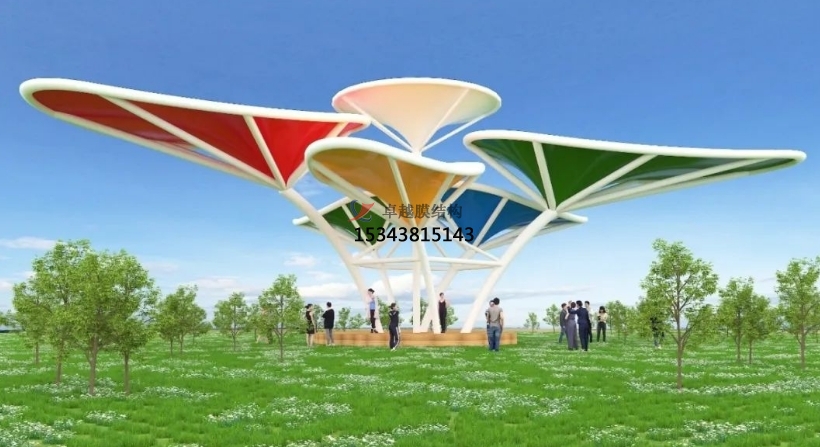 太原景觀膜結構遮陽棚——太原膜結構公司【專業廠家】