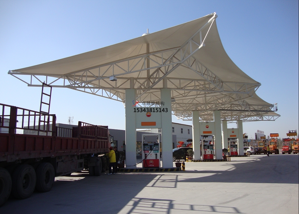 邯鄲加油站膜結構頂棚——邯鄲<font color='red'>膜結構公司</font>【專業廠家】