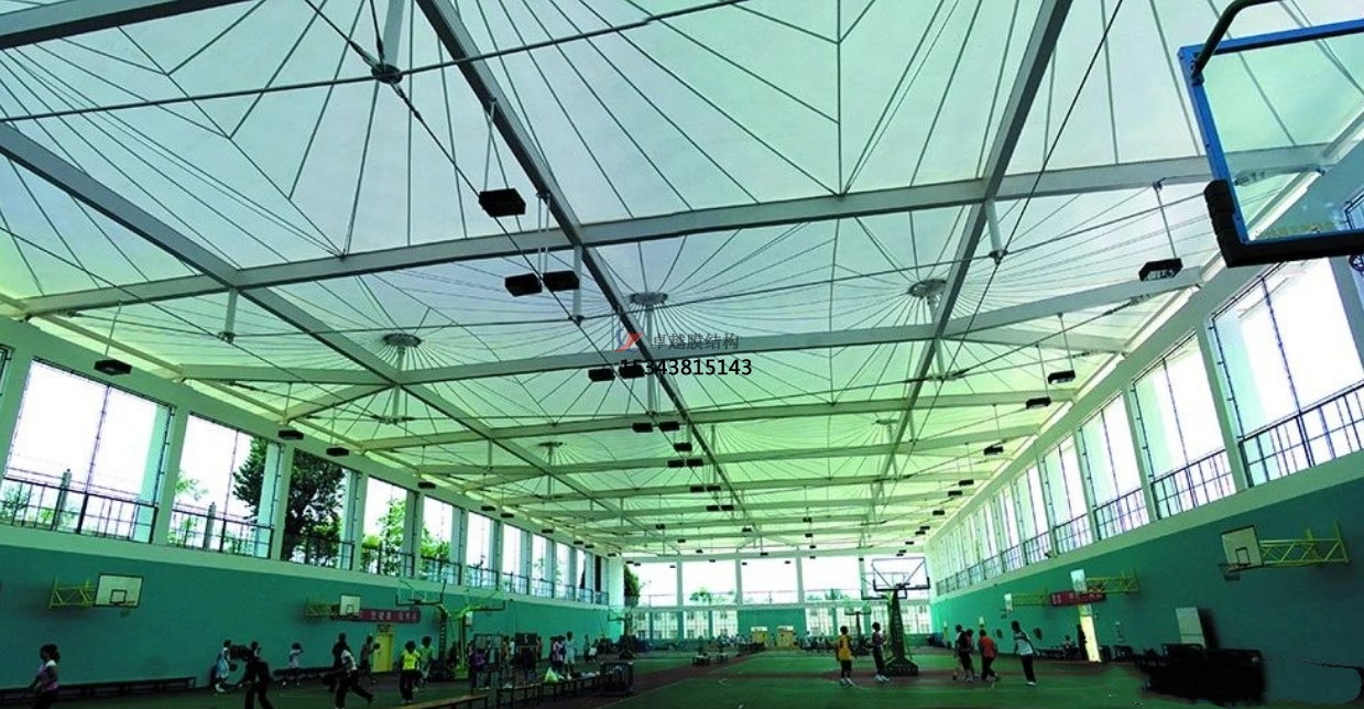 郴州籃球場罩棚——郴州<font color='red'>膜結構公司</font>【專業廠家】
