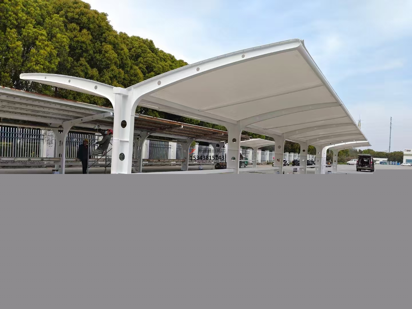 婁底充電樁車棚——婁底<font color='red'>膜結構公司</font>【專業廠家】