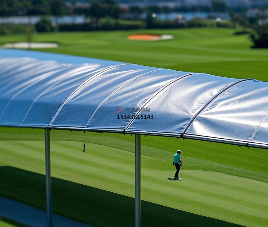 福州膜結構公司【高爾夫發球臺罩棚】福州膜結構廠家