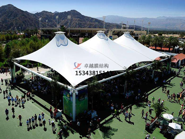 貴港<font color='red'>膜結構公司</font>【門球場張拉膜雨棚維護】貴港膜結構廠家