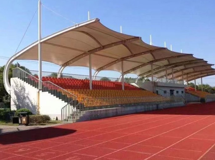 周口張拉膜看臺/小學頂棚工程