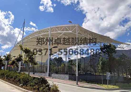 鶴壁張拉膜籃球場遮陽棚生產廠家設計施工【鶴壁職業技術學院張拉膜籃球場遮陽棚】等項目
