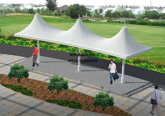 西安張拉膜遮陽棚生產廠家設計施工【西安外國語大學(長安校區)張拉膜遮陽棚】等項目