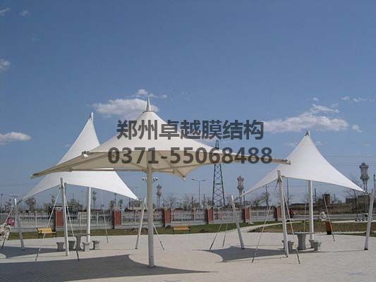 陜西張拉膜遮陽棚生產廠家設計施工【陜西師范大學張拉膜遮陽棚】等項目