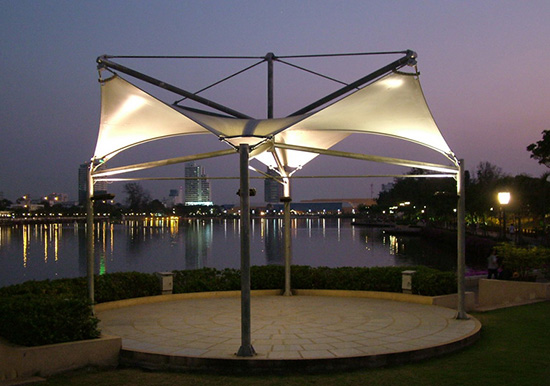 美觀靈活的膜結構—膜結構雨棚