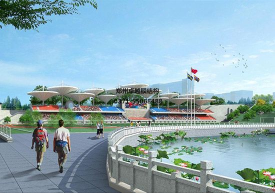 黃岡張拉膜景觀/看臺遮陽棚專業廠家【質量保證】